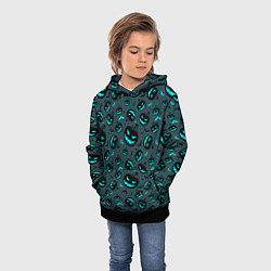 Толстовка-худи детская Светильник Джека, цвет: 3D-черный — фото 2