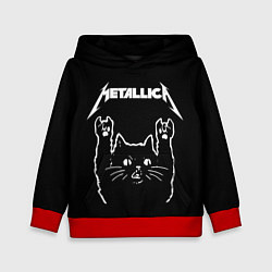 Толстовка-худи детская METALLICA МЕТАЛЛИКА, цвет: 3D-красный