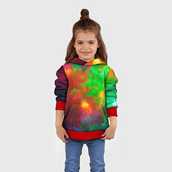 Толстовка-худи детская Искра жизни, цвет: 3D-красный — фото 2