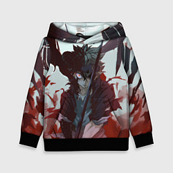 Детская толстовка Аста в режиме демона черный клевер