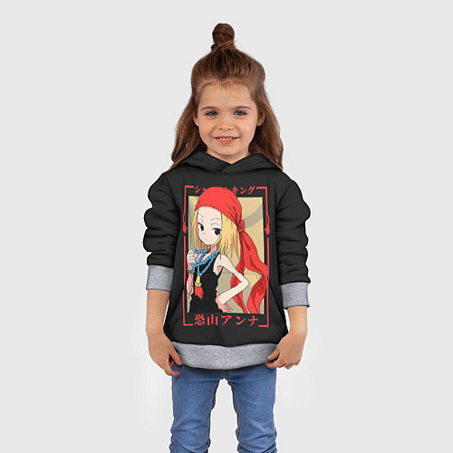 Детская толстовка Анна К / 3D-Меланж – фото 4