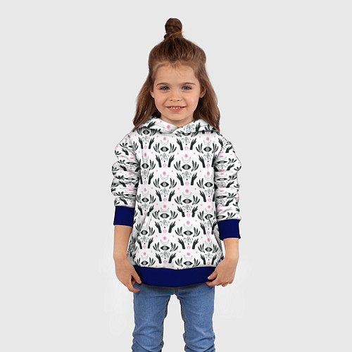 Детская толстовка Patern Halloween 3 / 3D-Синий – фото 4