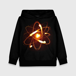 Толстовка-худи детская А т о м, цвет: 3D-черный