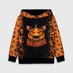 Детская толстовка Веселая тыква на хеллоуин