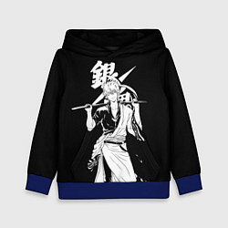 Детская толстовка Гинтоки Саката держит меч Гинтама