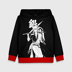 Детская толстовка Гинтоки Саката держит меч Гинтама