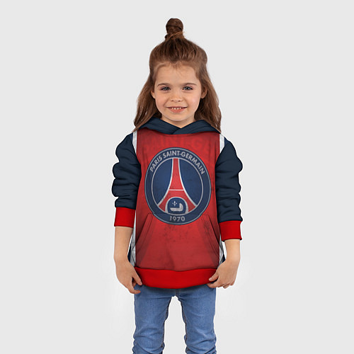 Детская толстовка Paris Saint-Germain / 3D-Красный – фото 4