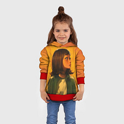 Толстовка-худи детская 240 Чи Ён, цвет: 3D-красный — фото 2