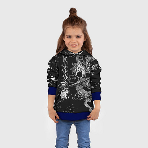 Детская толстовка ТОКИЙСКИЕ МСТИТЕЛИ TOKYO REVENGERS ДРАКОН / 3D-Синий – фото 4