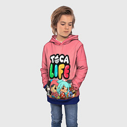 Толстовка-худи детская Toca Life, цвет: 3D-синий — фото 2