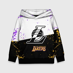 Толстовка-худи детская Коби Брайант Los Angeles Lakers,, цвет: 3D-черный