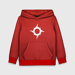 Толстовка-худи детская Тысяча сынов до Ереси цвет легиона, цвет: 3D-красный
