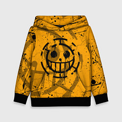 Толстовка-худи детская ONE PIECE ПИРАТЫ ЛОГО, цвет: 3D-черный