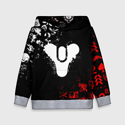 Детская толстовка DESTINY 2 RED & WHITE PATTERN LOGO