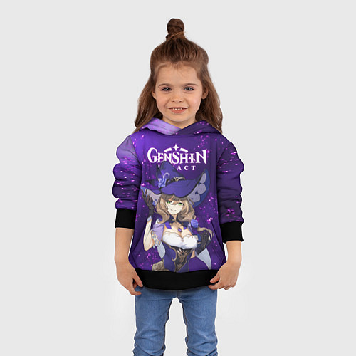 Детская толстовка ЛИЗА LISA ГЕНШИН / 3D-Черный – фото 4