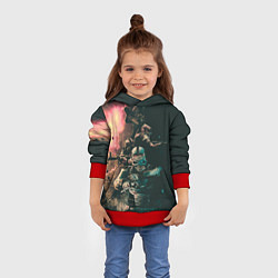 Толстовка-худи детская Моя банда Раст, цвет: 3D-красный — фото 2