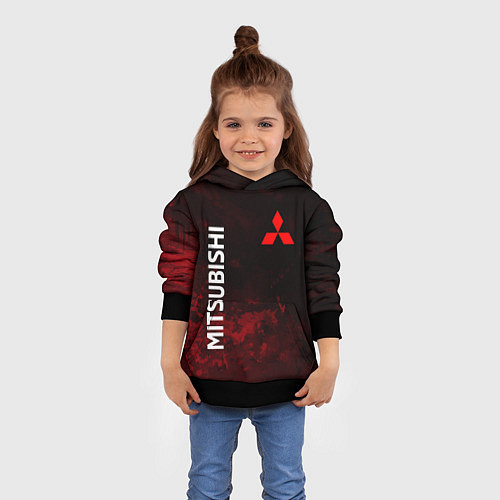 Детская толстовка МИТСУБИСИ sport / 3D-Черный – фото 4