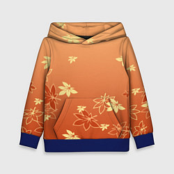 Толстовка-худи детская КАДЗУХА KAZUHA КРАСНЫЙ КЛЕН, цвет: 3D-синий