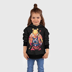 Толстовка-худи детская Сейлор Мун Sailor Moon, цвет: 3D-черный — фото 2