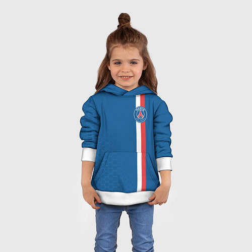 Детская толстовка PSG SPORT STRIPES UNIFORM / 3D-Белый – фото 4