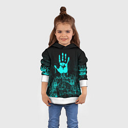 Толстовка-худи детская WE KNOW NEON LOGO, цвет: 3D-белый — фото 2