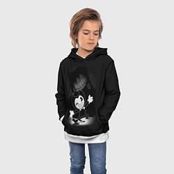 Толстовка-худи детская BENDY - БЕНДИ ИГРА, цвет: 3D-белый — фото 2