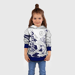 Толстовка-худи детская Acura Акура, цвет: 3D-синий — фото 2