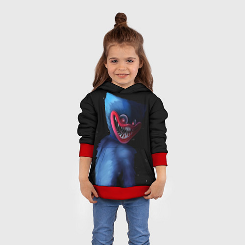 Детская толстовка Poppy Playtime / 3D-Красный – фото 4
