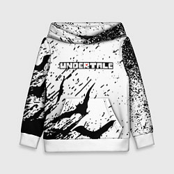 Толстовка-худи детская UNDERTALE Летучие мыши, цвет: 3D-белый