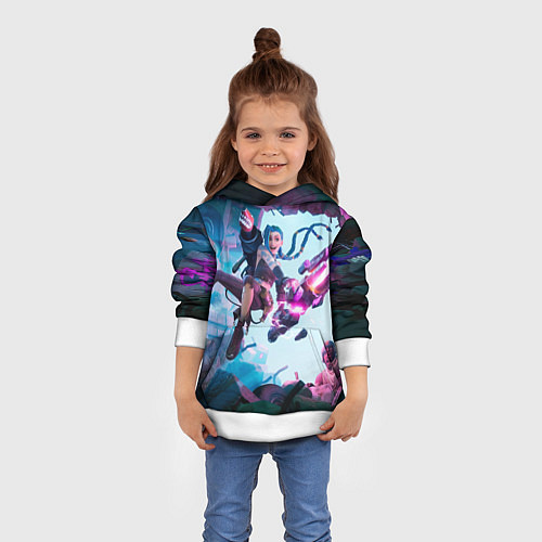 Детская толстовка Arcane x Fortnite / 3D-Белый – фото 4