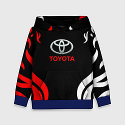 Толстовка-худи детская Автомобиль Toyota, цвет: 3D-синий