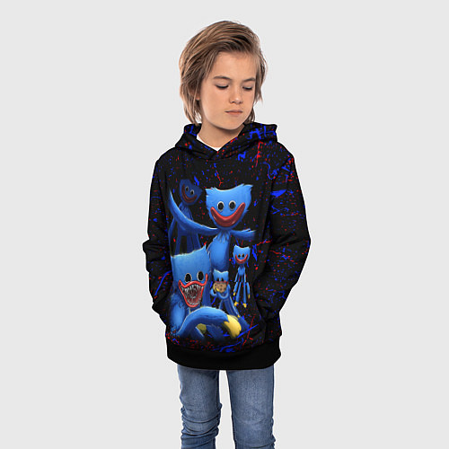 Детская толстовка Huggy Wuggy: Players / 3D-Черный – фото 3