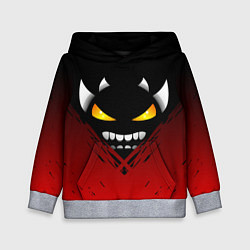 Толстовка-худи детская Geometry Dash: Demon Smile, цвет: 3D-меланж
