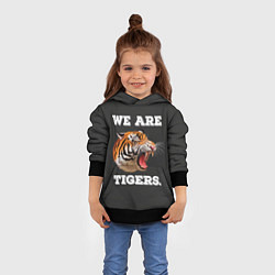 Толстовка-худи детская Тигр We are tigers, цвет: 3D-черный — фото 2