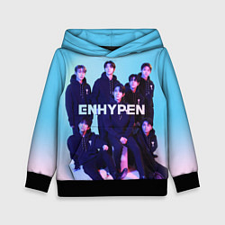 Толстовка-худи детская ENHYPEN: Хисын, Джей, Джейк, Сонхун, Сону, Чонвон,, цвет: 3D-черный