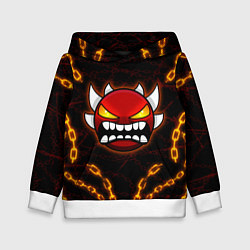 Детская толстовка Geometry Dash: Fire Chains