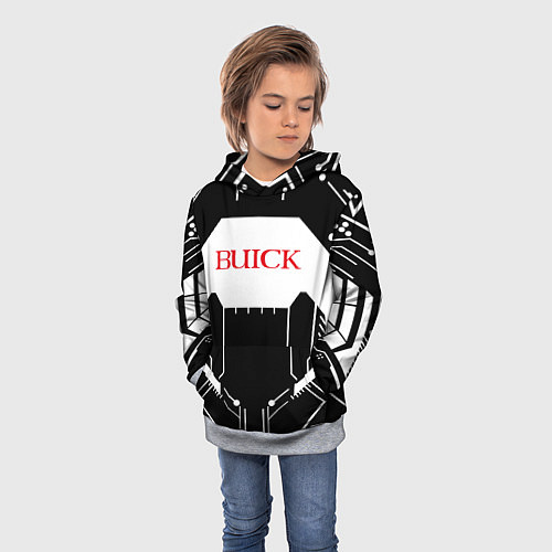 Детская толстовка Buick Лого Эмблема спина / 3D-Меланж – фото 3