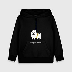 Толстовка-худи детская UNDERTALE DOG НА КАНАТЕ, цвет: 3D-черный