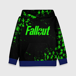 Детская толстовка FALLOUT ПУПСЫ ПАТТЕРН ЗЕЛЁНЫЙ ЯДЕРНАЯ ЗИМА