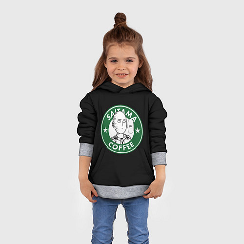 Детская толстовка ONE-PUNCH MAN OK COFFEE / 3D-Меланж – фото 4