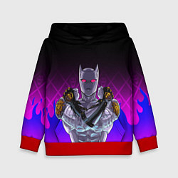 Толстовка-худи детская JOJO KILLER QUEEN КОРОЛЕВА УБИЙЦА FIRE STYLE, цвет: 3D-красный