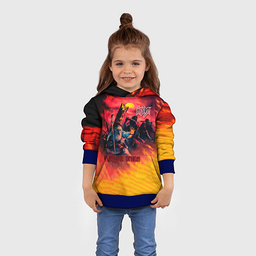 Детская толстовка Крещение огнём - Ария / 3D-Синий – фото 4