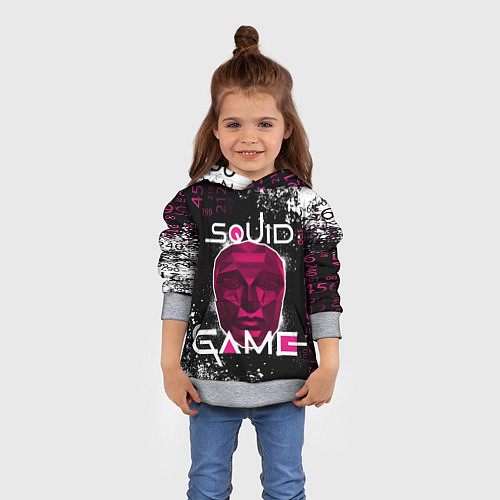 Детская толстовка Ведущий Хван Ин Хо игра в кальмара / 3D-Меланж – фото 4