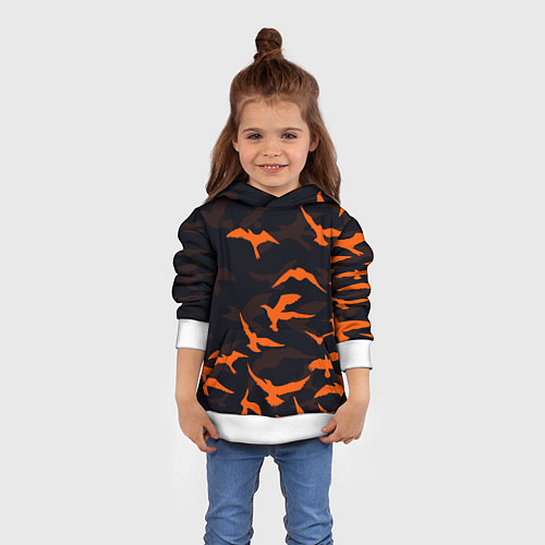 Детская толстовка Стая Воронов / 3D-Белый – фото 4