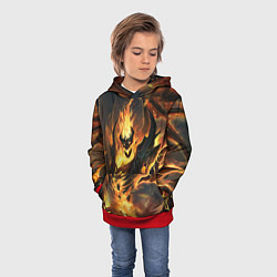 Толстовка-худи детская DOTA 2 SHADOW FIEND ТЕНЬ, цвет: 3D-красный — фото 2