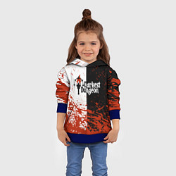 Толстовка-худи детская Darkest Dungeon DD Black White Logo, цвет: 3D-синий — фото 2