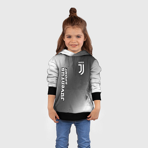 Детская толстовка ЮВЕНТУС Juventus Sport Абстракция / 3D-Черный – фото 4