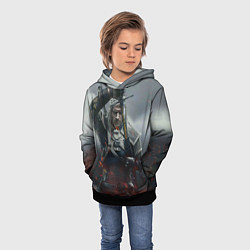 Толстовка-худи детская ВЕДЬМАК СЕРИАЛ ДИКАЯ ОХОТА, цвет: 3D-черный — фото 2
