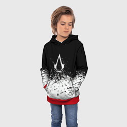 Толстовка-худи детская Assassins creed ассасины, цвет: 3D-красный — фото 2