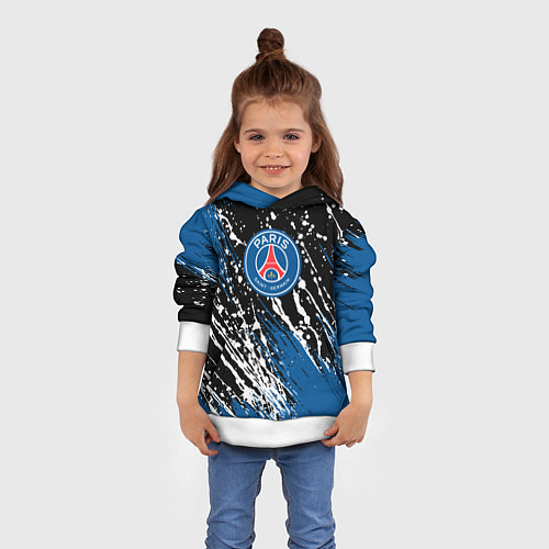 Детская толстовка PSG футбольный клуб / 3D-Белый – фото 4